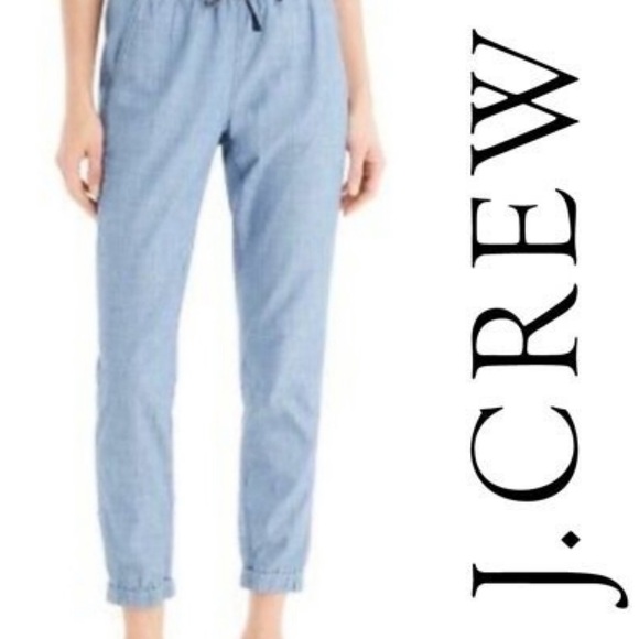 J. Crew Pants - EUC J. Crew Chambray Joggers Sz. 2